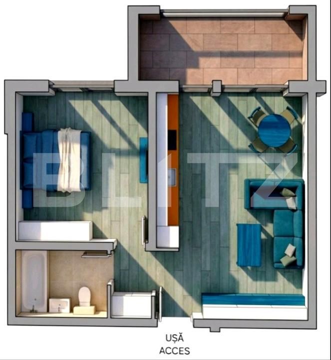 Apartament de vânzare 2 camere Giroc - 207142AV | BLITZ Timișoara | Poza2