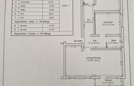 Apartament 3 camere, 79.60 mp, zona Giroc