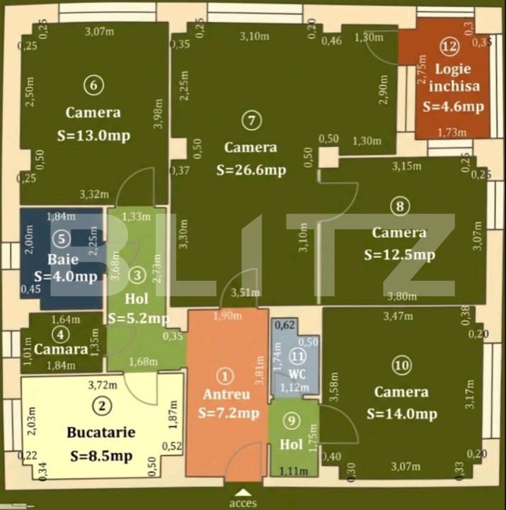 Apartament de vânzare 4 camere Central - 207810AV | BLITZ Timișoara | Poza3