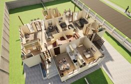Duplex de vanzare, 107 mp, teren 294 mp, zona Ghiroda