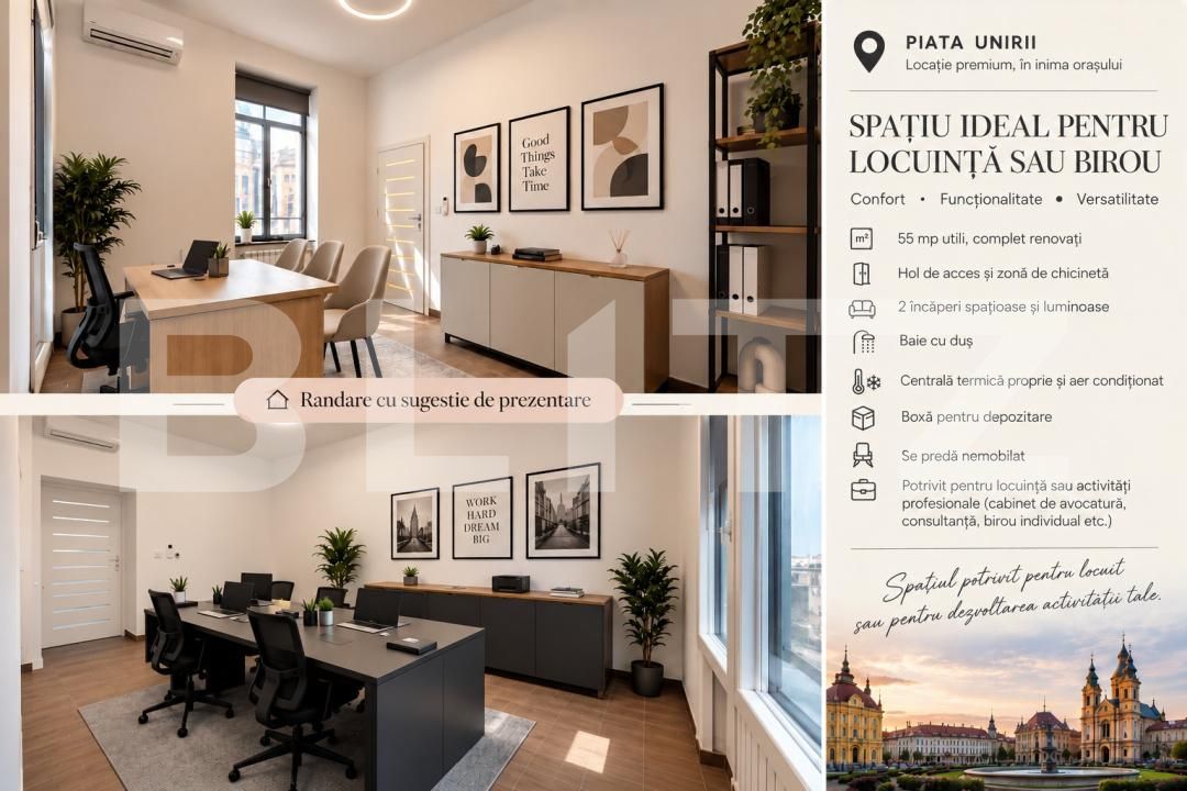 Spațiu birouri de închiriat P-ta Unirii - 208572SIB | BLITZ Timișoara | Poza8