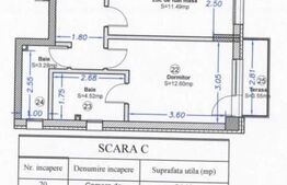 Apartament 3 camere, 58 mp, zona Torontal