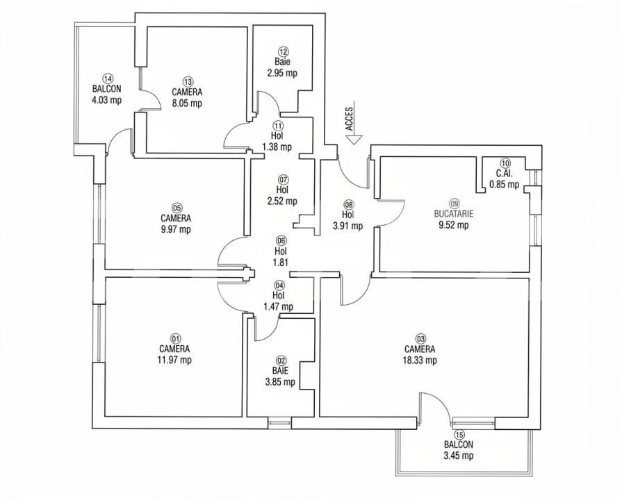 Apartament de vânzare 4 camere Lipovei - 208848AV | BLITZ Timișoara | Poza25