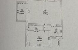 Apartament 2 camere, 47.57 mp, zona Tipografilor