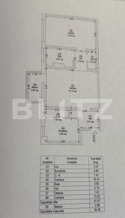 Apartament de vânzare 2 camere Tipografilor - 209234AV | BLITZ Timișoara | Poza3