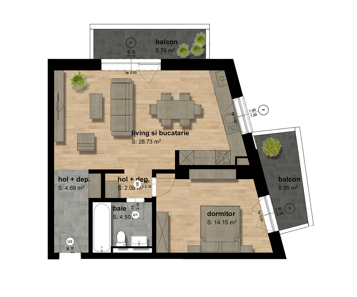 Apartament de vânzare 2 camere Iosefin - 63176AV | BLITZ Timișoara | Poza1