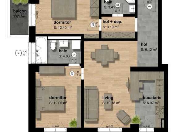 Apartament de vânzare 3 camere Iosefin - 63180AV | BLITZ Timișoara | Poza2