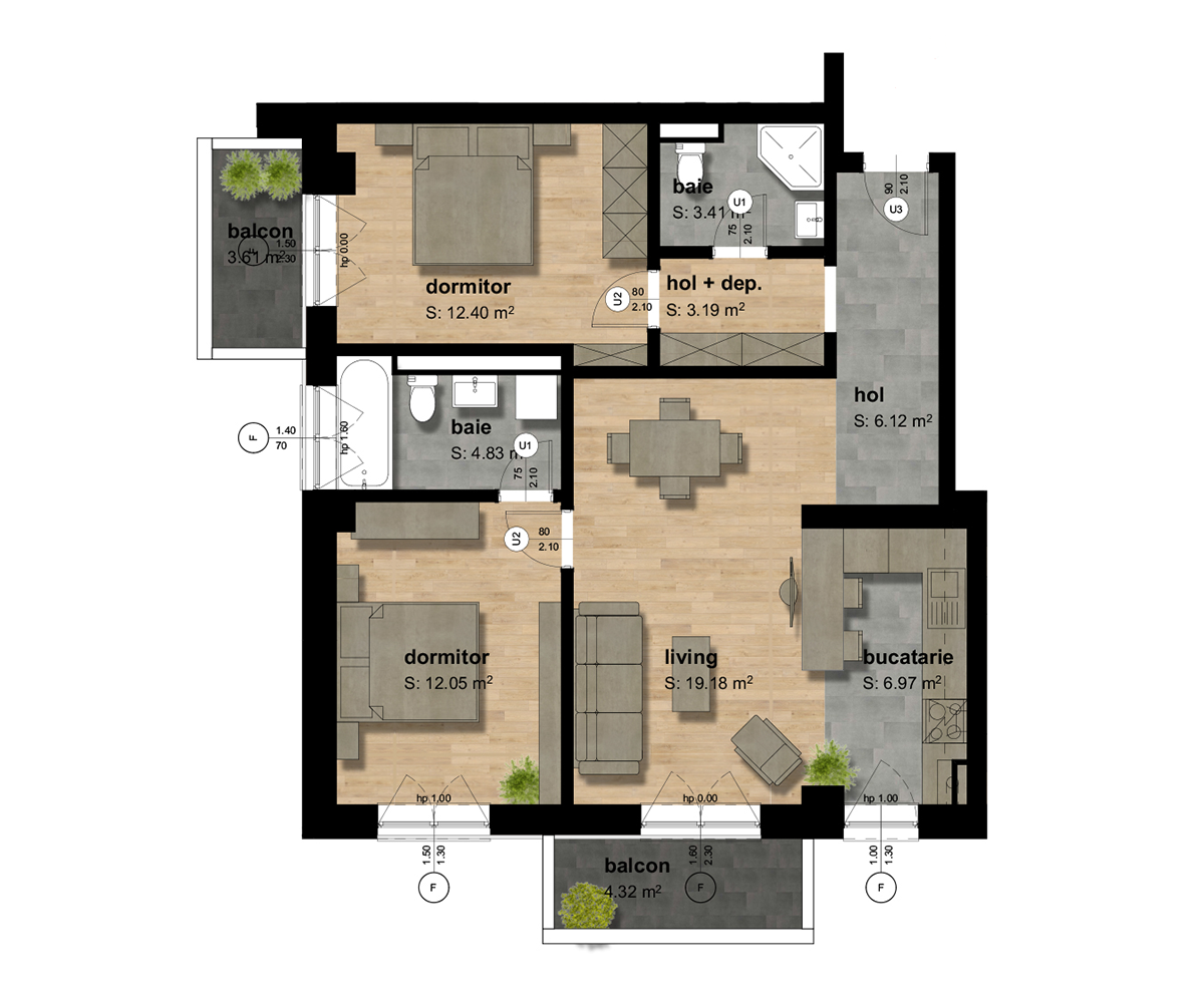 Apartament de vânzare 3 camere Iosefin - 63180AV | BLITZ Timișoara | Poza1