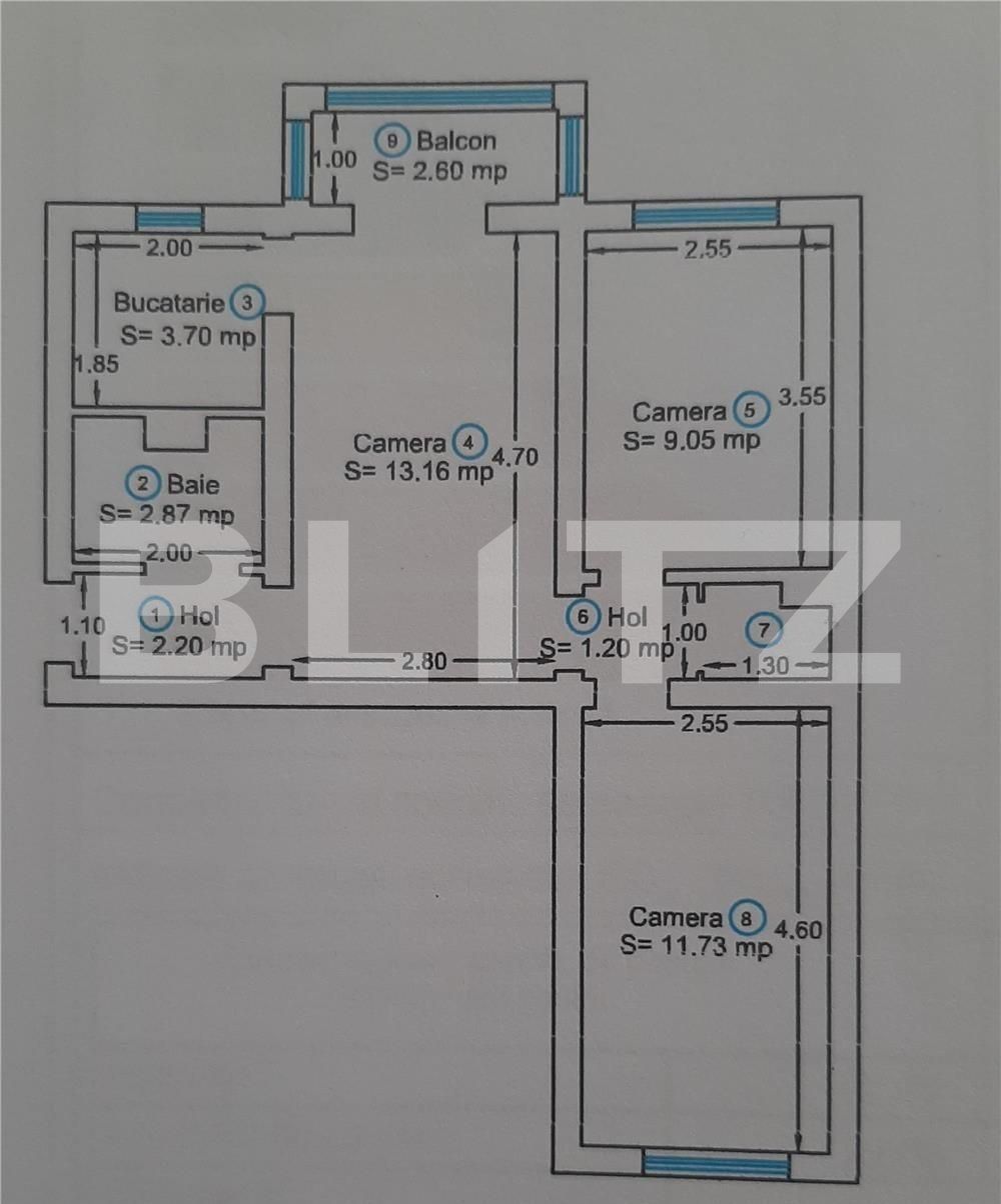 Apartament de vânzare 3 camere Dacia - 63944AV | BLITZ Timișoara | Poza10