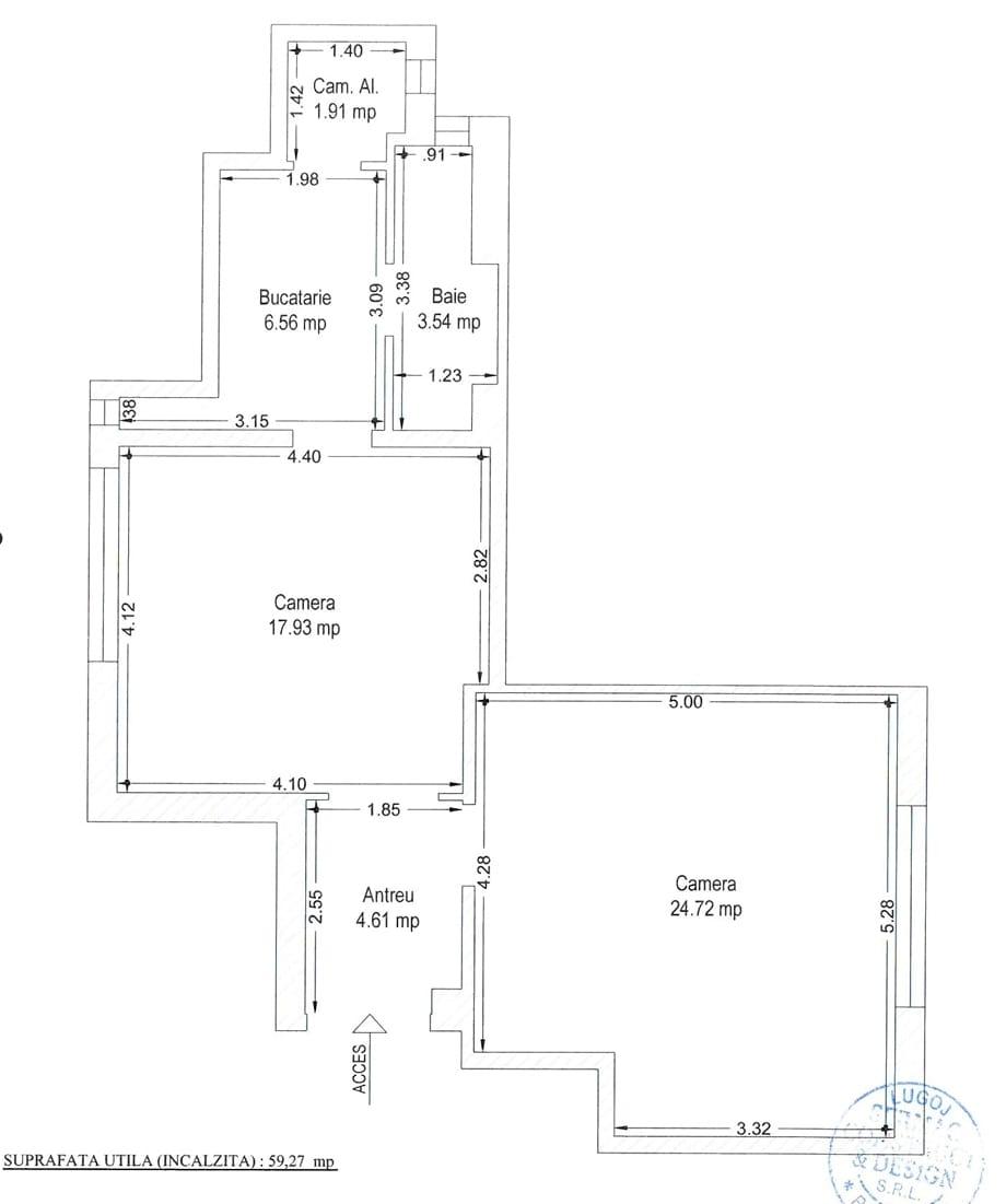 Apartament de vânzare 2 camere Central - 64246AV | BLITZ Timișoara | Poza1