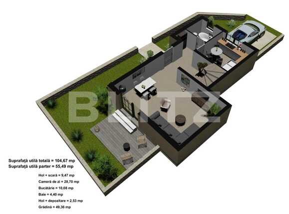 Casa de vânzare 3 camere Giroc - 64361CV | BLITZ Timișoara | Poza1