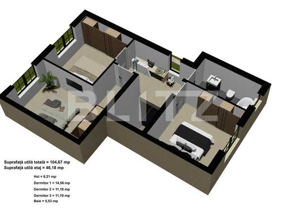 Casa de vânzare 3 camere Giroc - 64361CV | BLITZ Timișoara | Poza6