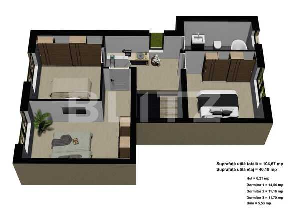 Casa de vânzare 3 camere Giroc - 64361CV | BLITZ Timișoara | Poza13