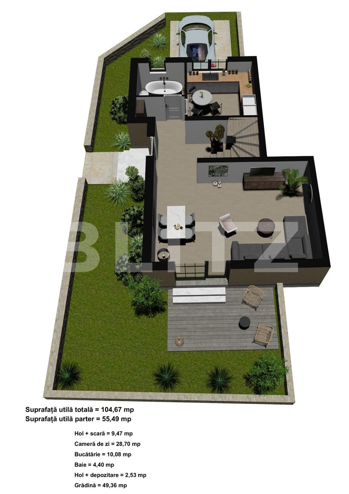 Casa de vânzare 3 camere Giroc - 64361CV | BLITZ Timișoara | Poza3