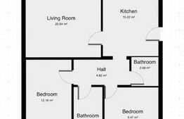 Apartament de 3 camere, zona Modern