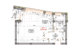 Apartament finisat de 1 camera, 31 mp utili!