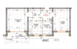 Apartament finisat de 2 camere, 51 mp utili!