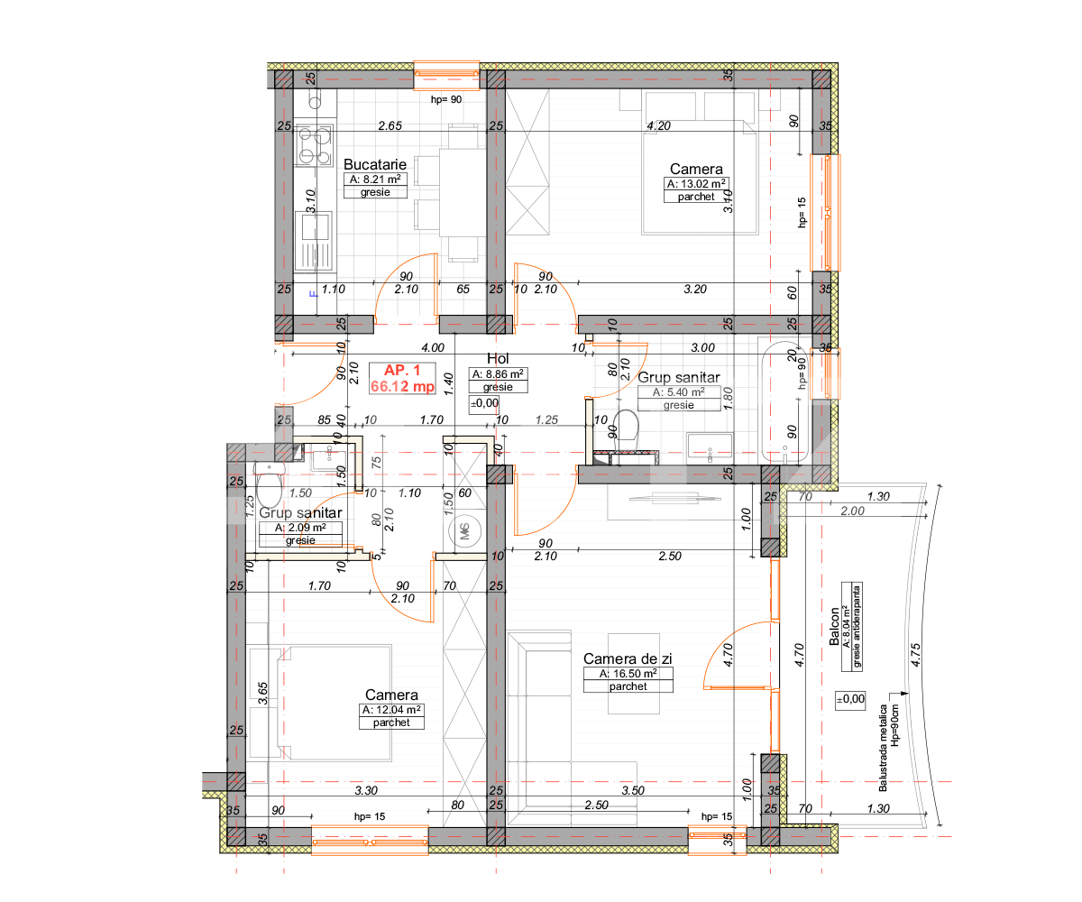 Apartament de vânzare 3 camere Girocului - 65294AV | BLITZ Timișoara | Poza1