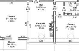 Apartament 2 camere, 56 mp, zona Freidorf