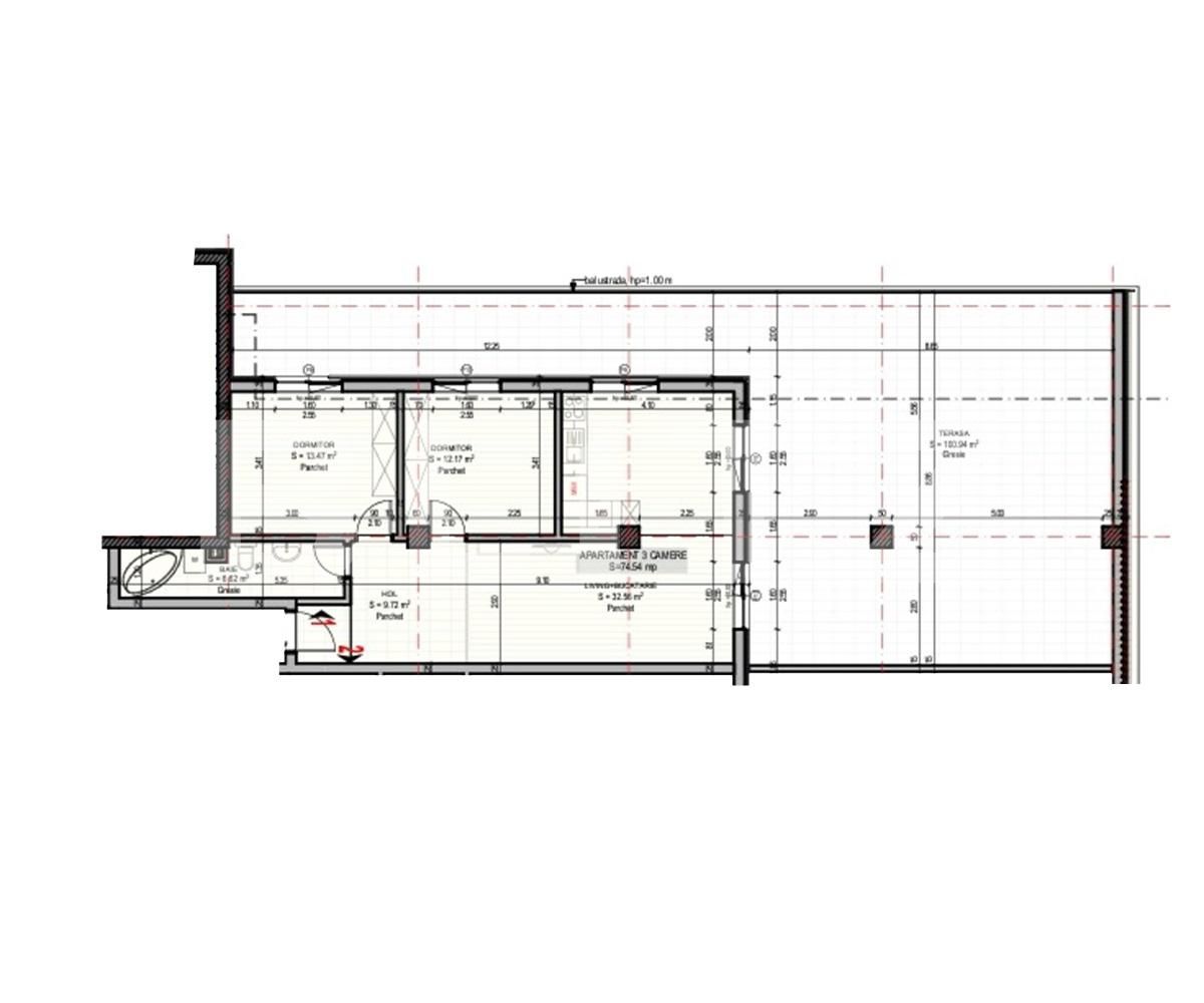 Penthouse 66mp utili si terasa de 95mp, Calea Torontalului