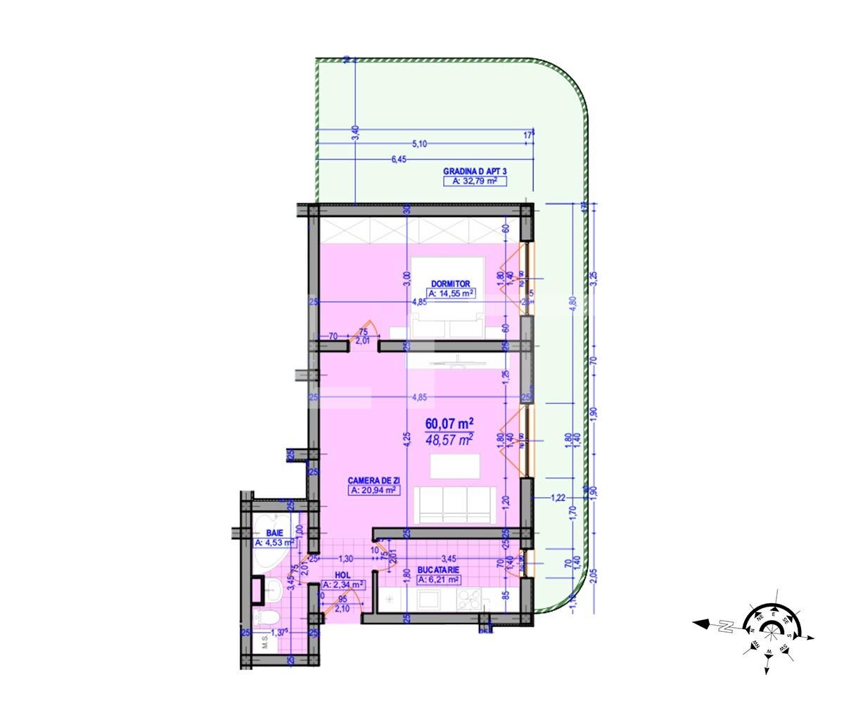 Apartament de vânzare 2 camere Plopi - 65617AV | BLITZ Timișoara | Poza1