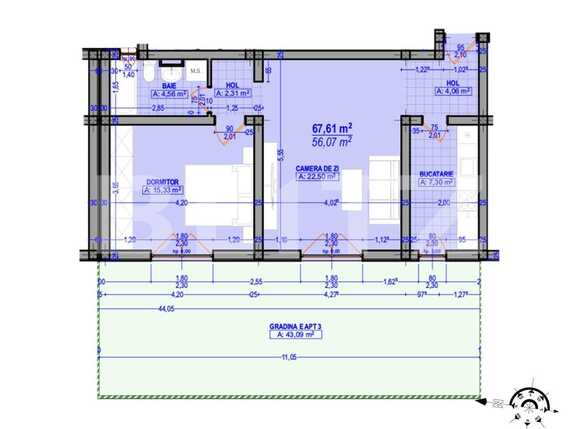 Apartament de vânzare 2 camere Plopi - 65620AV | BLITZ Timișoara | Poza1
