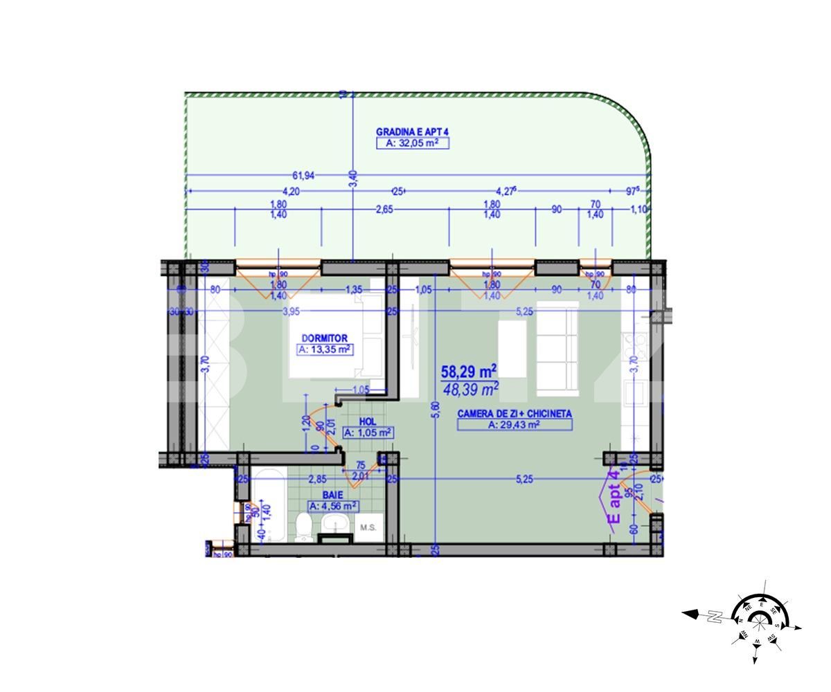 Apartament de vânzare 2 camere Plopi - 65621AV | BLITZ Timișoara | Poza1