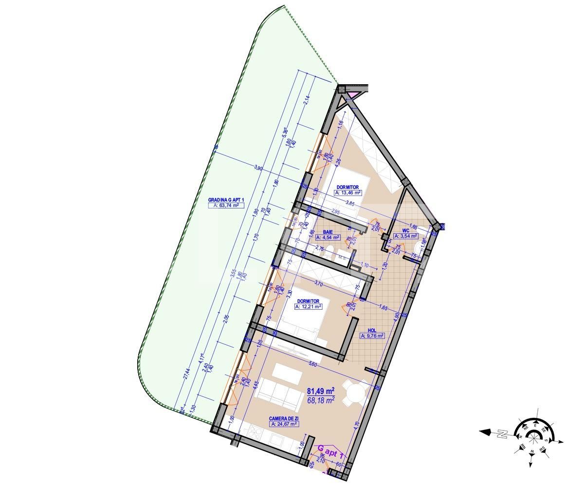 Apartament de vânzare 3 camere Plopi - 65629AV | BLITZ Timișoara | Poza1