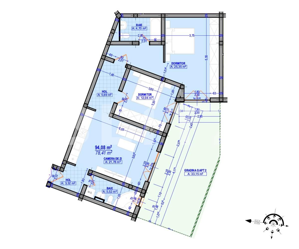 Apartament de vânzare 3 camere Plopi - 65632AV | BLITZ Timișoara | Poza1