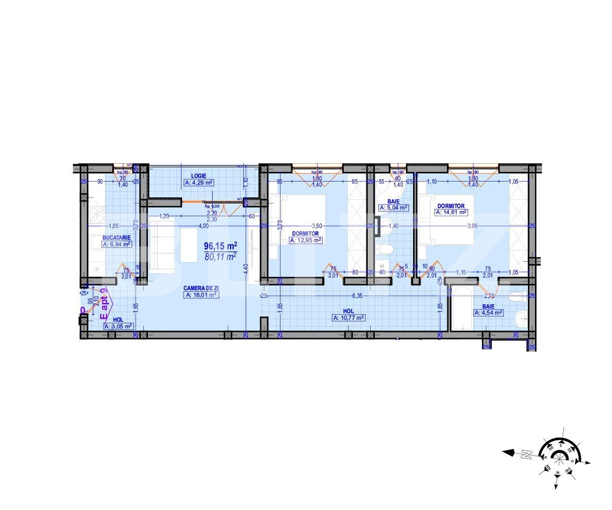 Apartament de vânzare 3 camere Plopi - 65715AV | BLITZ Timișoara | Poza1