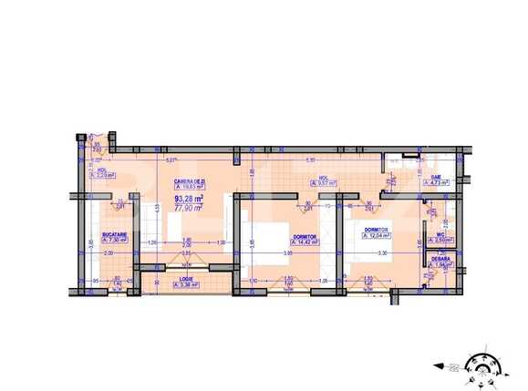 Apartament de vânzare 3 camere Plopi - 65720AV | BLITZ Timișoara | Poza1