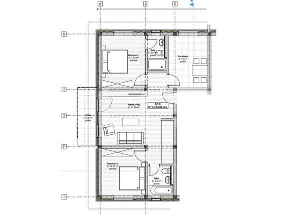Apartament de vânzare 3 camere Giarmata-Vii - 65985AV | BLITZ Timișoara | Poza2