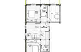 Apartament de 3 camere, 73.69 mp, imobil tip vila, Giarmata Vii