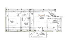 Apartament de 2 camere, 47.93 mp utili, balcon,finisat