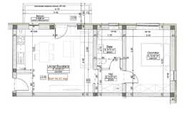 Apartament de 2 camere, 44.67 mp utili, balcon, etaj intermediar