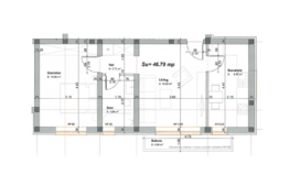 Apartament 2 camere, 46.79 mp, parcare, zona Braytim