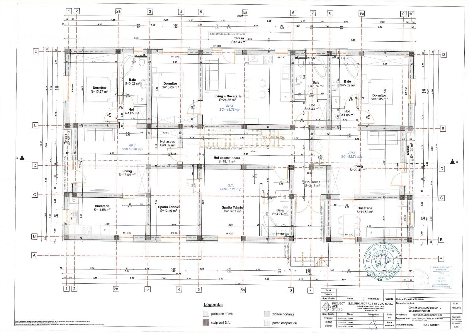 Apartament 2 camere, 50.31 mp, parcare, zona Giroc