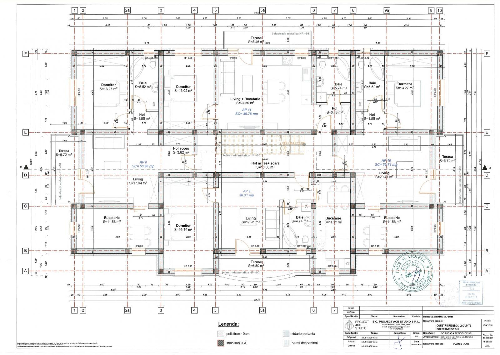 Apartament 2 camere, 52.71 mp, parcare, zona Giroc