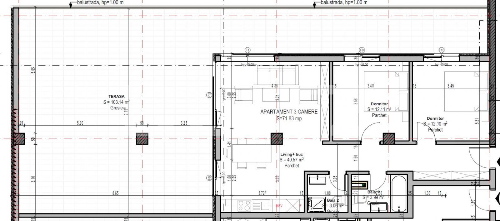Penthouse 74 mp si terasa SUPERBA de 105 mp - Calea Torontalului
