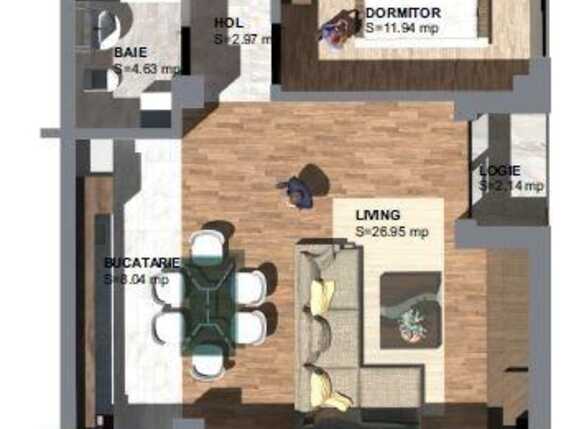 Apartament de vânzare 2 camere Nord - 66501AV | BLITZ Timișoara | Poza2