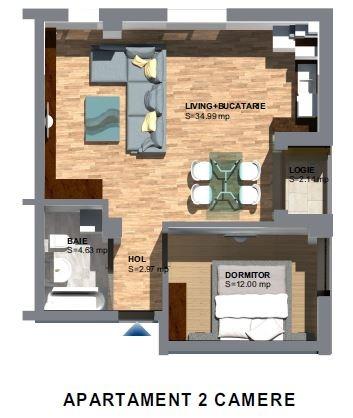 Apartament de vânzare 2 camere Nord - 66501AV | BLITZ Timișoara | Poza3