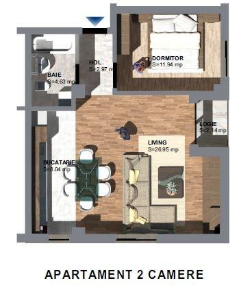 Apartament de vânzare 2 camere Nord - 66501AV | BLITZ Timișoara | Poza2