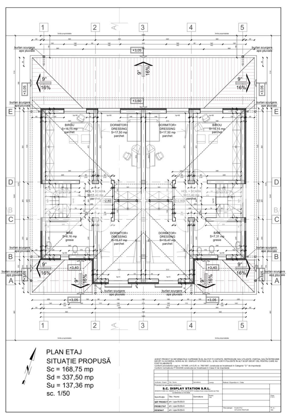 1/2 duplex, suprafata utila 135 mp, in Mosnita Noua