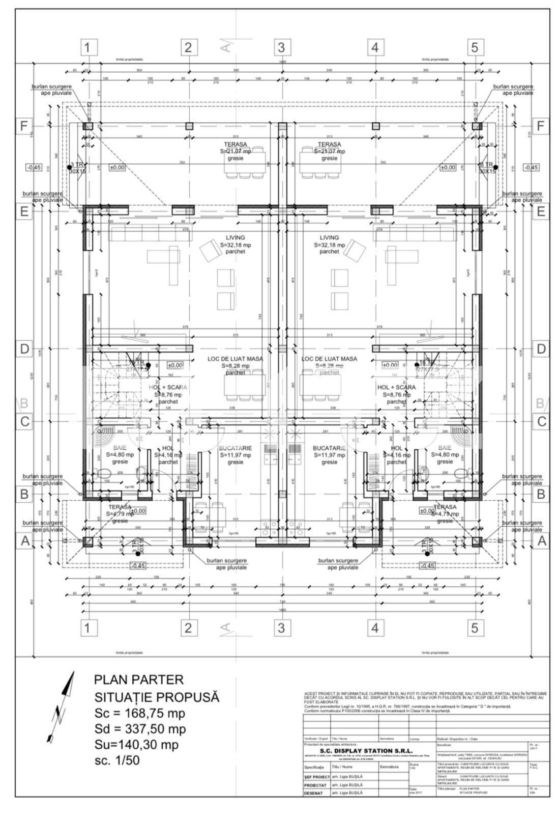 1/2 duplex, suprafata utila 135 mp, in Mosnita Noua