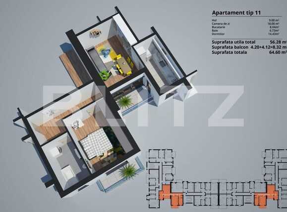 Apartament de vânzare 2 camere Sagului - 67365AV | BLITZ Timișoara | Poza4