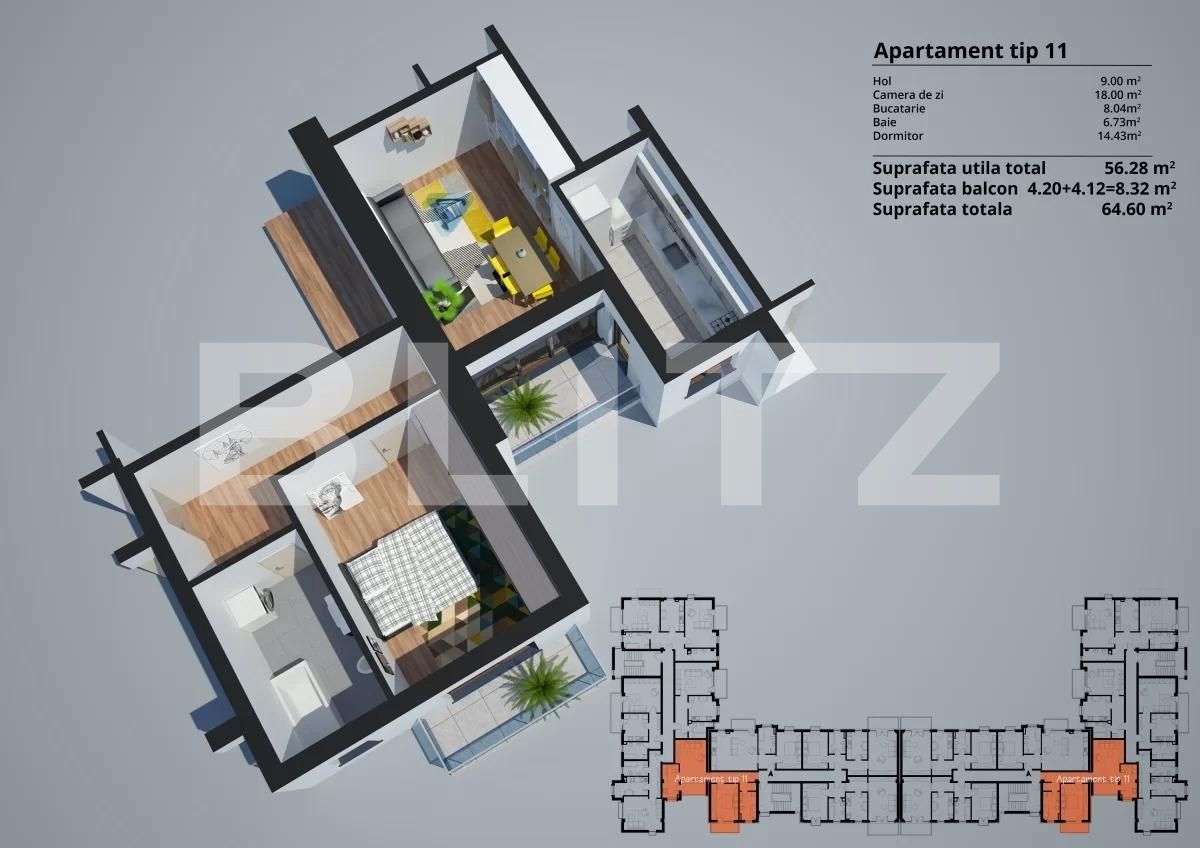 Apartament de vânzare 2 camere Sagului - 67365AV | BLITZ Timișoara | Poza4