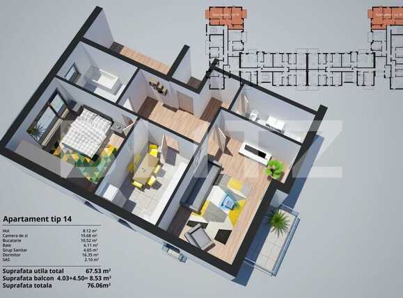 Apartament de vânzare 2 camere Sagului - 67366AV | BLITZ Timișoara | Poza4