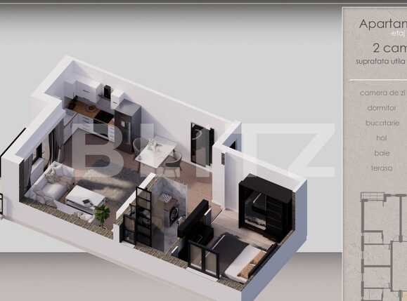 Apartament de vânzare 2 camere Braytim - 68122AV | BLITZ Timișoara | Poza1