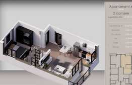 Apartament 2 camere, 45,4,  cu gradina, zona Braytim