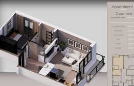 Apartament 2 camere, 45,4,  cu gradina, zona Braytim